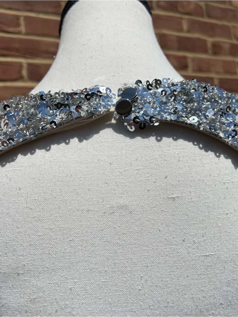 Hello Molly Shine Bright Sequin Mini Dress Sz 4 Silver Blue Bodycon HOCO Holiday - Picture 9 of 14